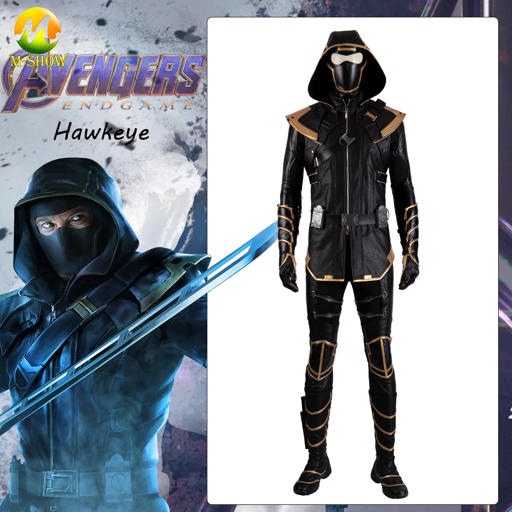

Avengers 4 Hawkeye Cosplay Costume Avengers Endgame Clint Barton Hoodie Jacket Cosplay Outfit Full Set For Halloween