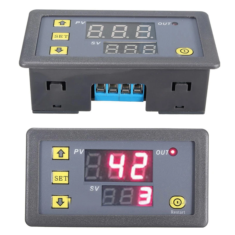 12V Timing Delay Timer Relay Module Digital LED Dual Display Cycle 0-999 Hours Adjustable Power Supplies Mayitr 12v timing delay timer relay module digital led dual display cycle 0 999 hours for cycle intermittent timing mayitr