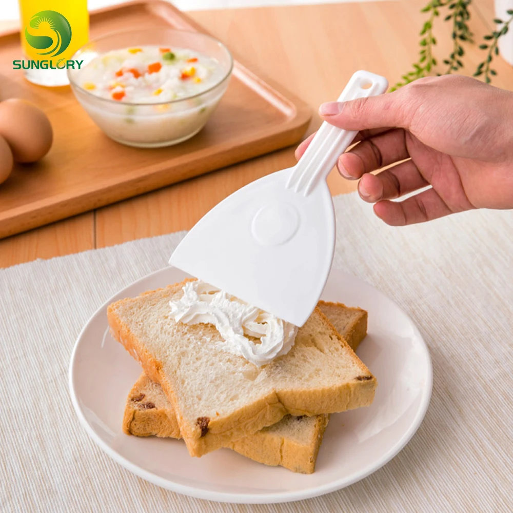  Silicone Butter Scraper Cake Cream Spatula for Cake Smoother Icing Frosting Spreader Fondant Pastry