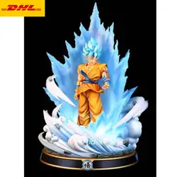20 "Dragon Ball статуя Супер Saiyan бюст синие волосы Сон Гоку полная длина портрет Сын Гохан анимационная фигурка GK игрушка 50 см Z573