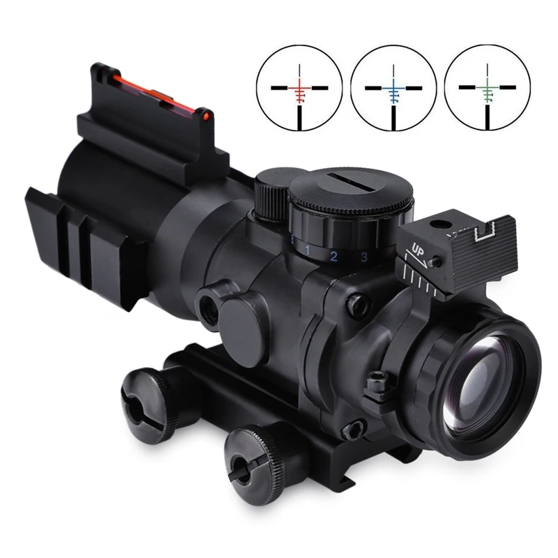 

4x32 Acog Riflescope 20mm Dovetail Reflex Optics Scope Tactical Sight For Hunting Rifle Airsoft Sniper Magnifier Air Gun