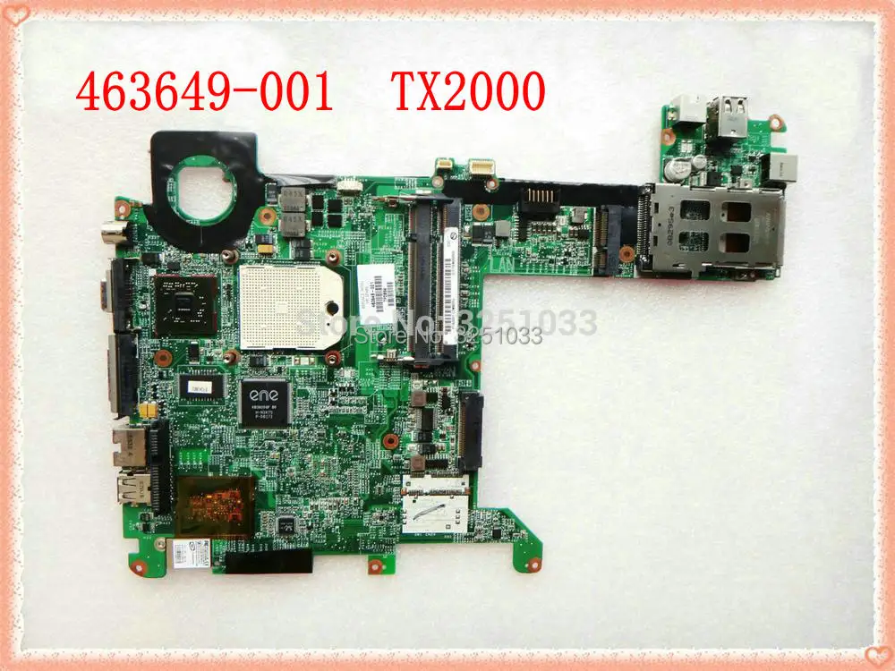 463649-001 для ноутбука hp PAVILION TX2000 для ноутбука hp tx2000 материнская плата DDR2 полностью протестированная материнская плата хорошего качества