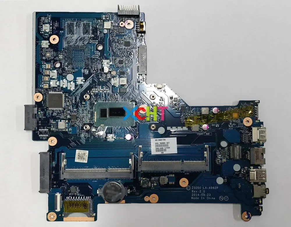 

for HP CQ 15-S007tu 15-s106TU 15-R Series 15T-R000 760968-501 760968-001 760968-601 UMA i5-4210U ZSO50 LA-A992P Motherboard