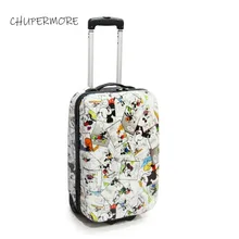Высококачественный милый чехол для костюма с животными, Детский чемодан на колёсиках, детские дорожные сумки, чехол для каюты с мультяшной мышкой на колесиках
