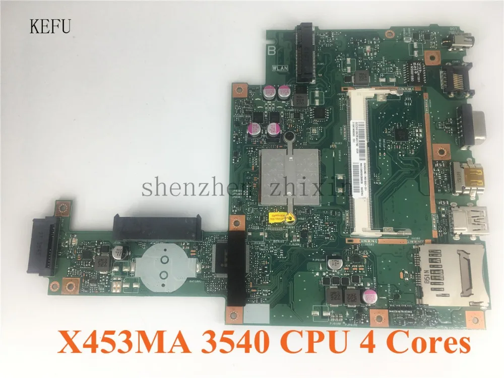 

For ASUS X453MA X403M F453M Laptop motherboard X453MA N3540 CPU 4 CORES Mainboard test good