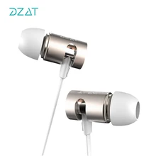DZAT DR10 Adjustable HIFI Bass In-ear Earphone High Qaulity Flat Head Earbuds In Ear Headset Dynamic Earphone With MIC