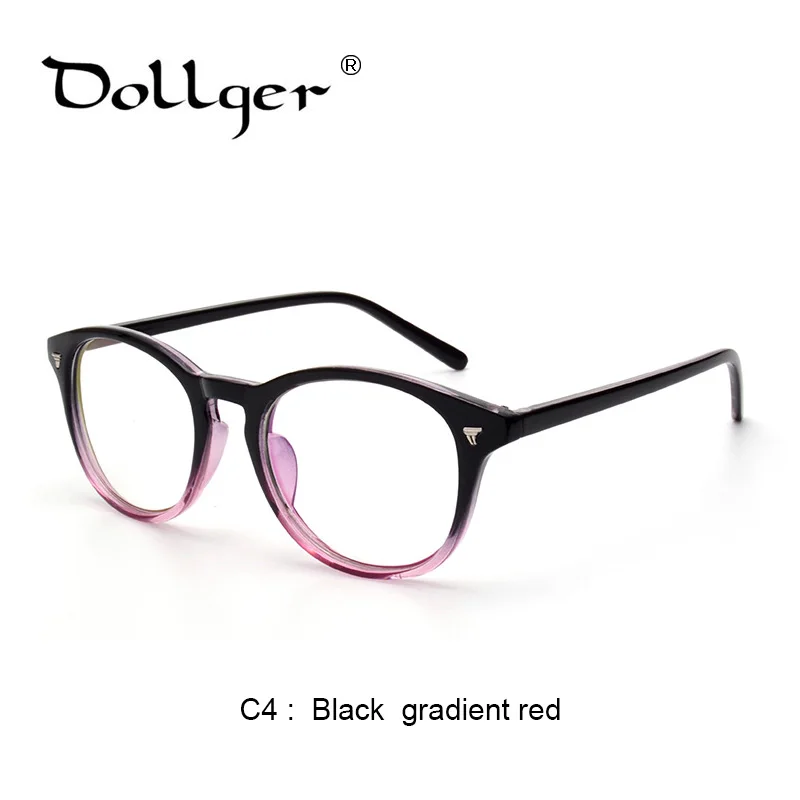 Dollger Для женщин Для мужчин оправа для очков в стиле ретро оптическая Оправа очков для близорукости оправа для очков в стиле ретро, прозрачные очки, очки s1243 - Цвет оправы: C4