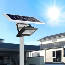 High Power Solar Garten Im Freien Straße flutlicht Led Solar Panel Powered Lampe Pfad licht Sensor nacht Sicherheit Wand beleuchtung