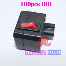 100 шт. кнопка включения питания адаптер для sony PS3 Playstation Slim игровой аксессуар