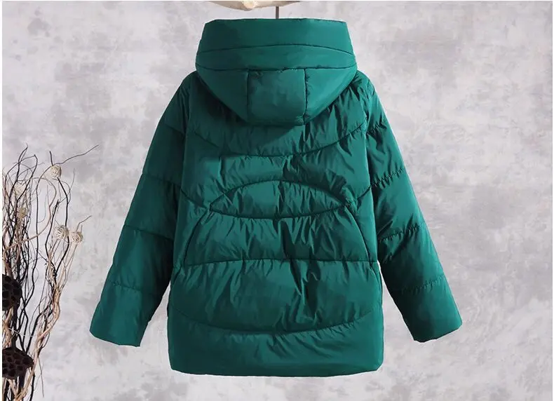 Orwindny осенне-зимнее пальто Женская короткая женская куртка с капюшоном хлопковая стеганая куртка для студентов S-2XL парки casaco feminino