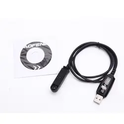 100% original USB Кабель Программа + CD-для водонепроницаемый разъем порта двухстороннее радио Baofeng UV-9R A58 R760 UV-XR