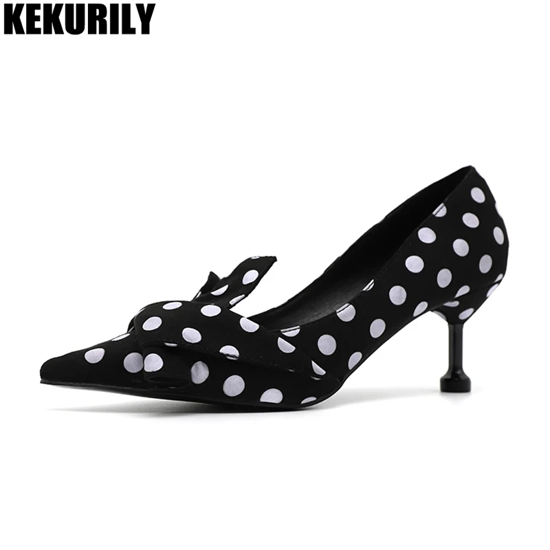 polka dot heels