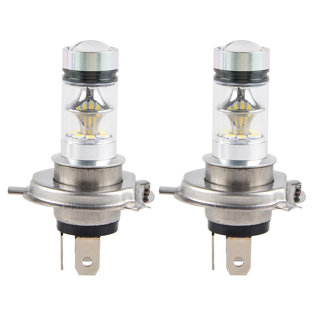 12V 100W Headlight White LED Bulbs Light Lamp For Yamaha Grizzly 300