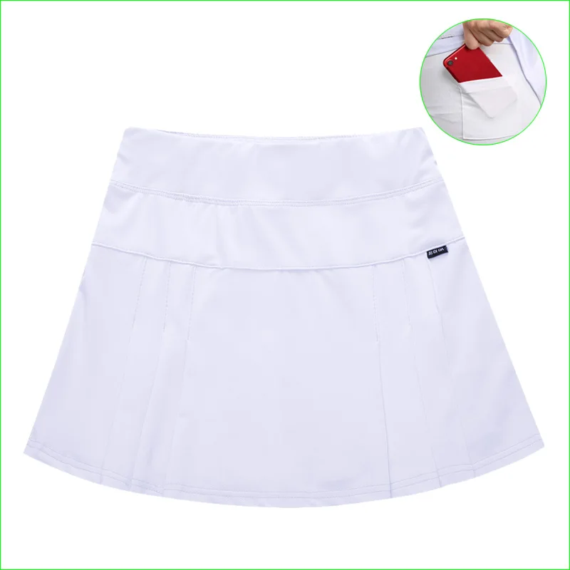 

Professional Tennis A-line Skirt With Ball Pocket Badminton Training Two-piece Shorts Quick Dry