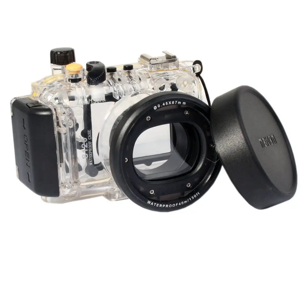 Meikon 40m Underwater Diving Housing Waterproof Case for Canon S120 as WP-DC51