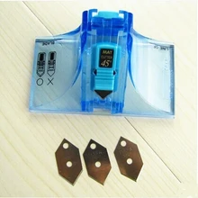 Lifemaster afa faca de 45 graus e 90 graus, faca de cortar tapete (2 cortadores + 3 lâminas reservas)
