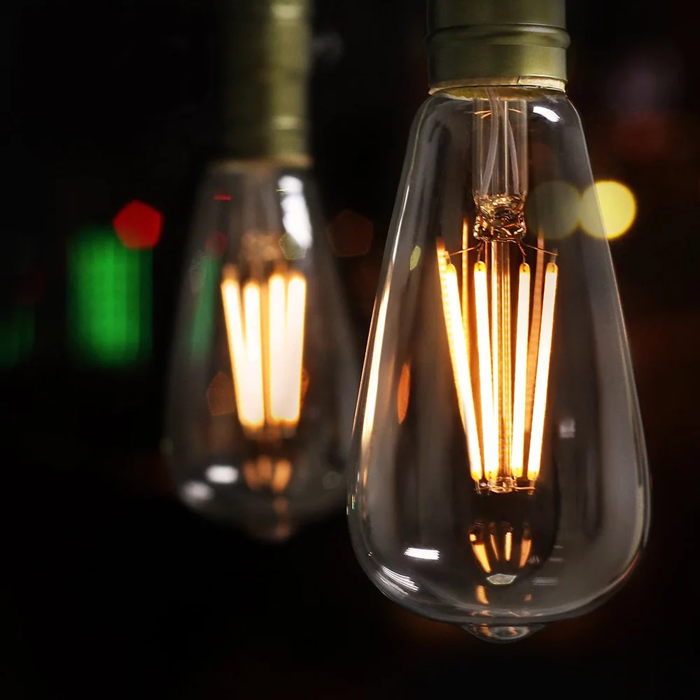 2W/4W/6W/8W  E27(26) /E14 Edison LED Light  Bulb Vintage LED Filament Light Bulb Candle Light For Restaurant Reading Room D40