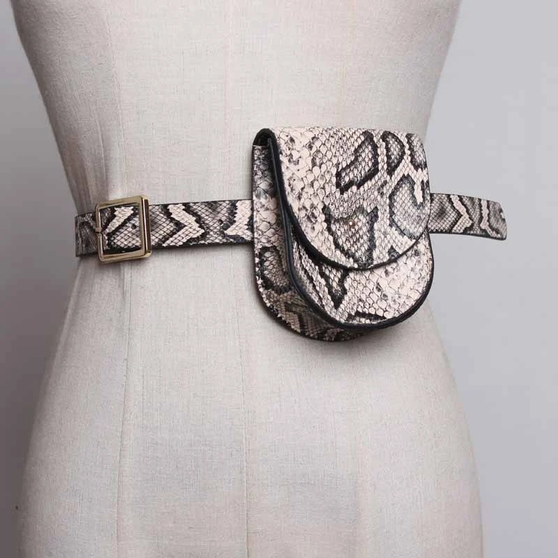 

[YaLee] New Fashion 2019 Summer Autumn Simple square Pin Buckle Girdle PU Leather Detachable mini bag Waist Belts Women A834