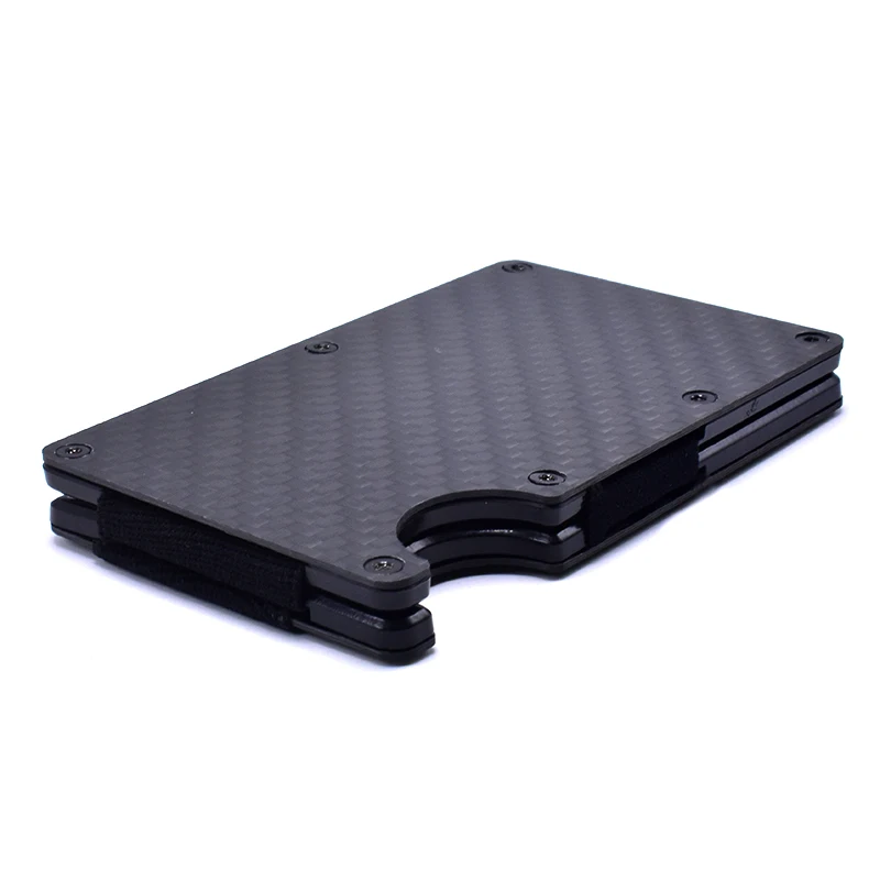 

Hot Sale RFID Blocking Slim Wallet Carbon Fiber Metal Credit Card Holder Anti-Scan Card Sleeve Self Protection Defense Supplies
