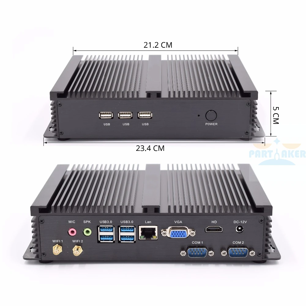 Причастником Intel Core i3 6006U Skylake Nuc Mini PC Barebone Linux микро компьютер Win10 HTPC ТВ Box 300 м Wi-Fi VGA HDMI 2 COM Порты