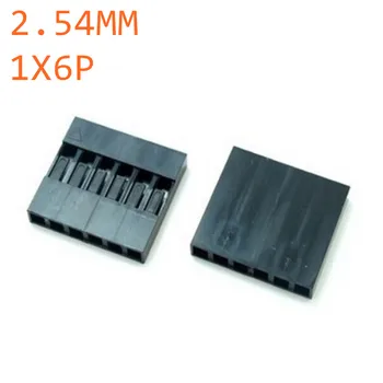 

1000pcs Dupont Head 2.54mm 6P 1X6P Dupont Plastic Shell Pin Head Connector Jumper Wire Cable Housing Plug Female
