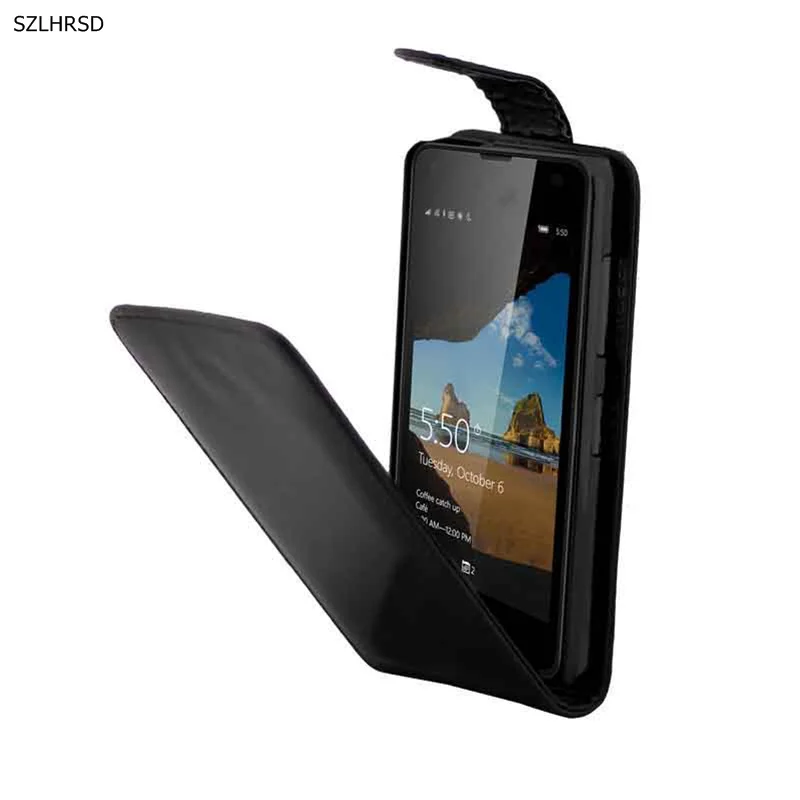 Винтаж Флип вверх и Подпушка кожаный чехол для Nokia Microsoft Lumia 550 4.7 &quotТелефонные