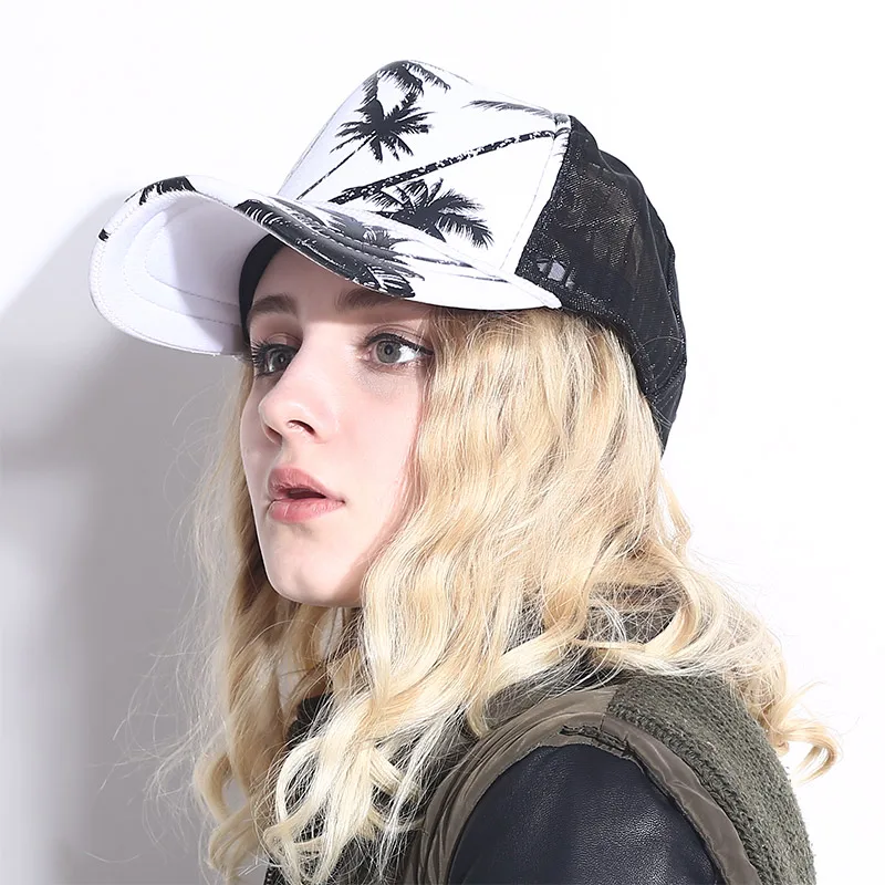 Style Spring And summer Baseball Caps Women Fashion sea beach Snapback Hip Hop Hats Man's   Girls Trucker Caps Female Casquette 