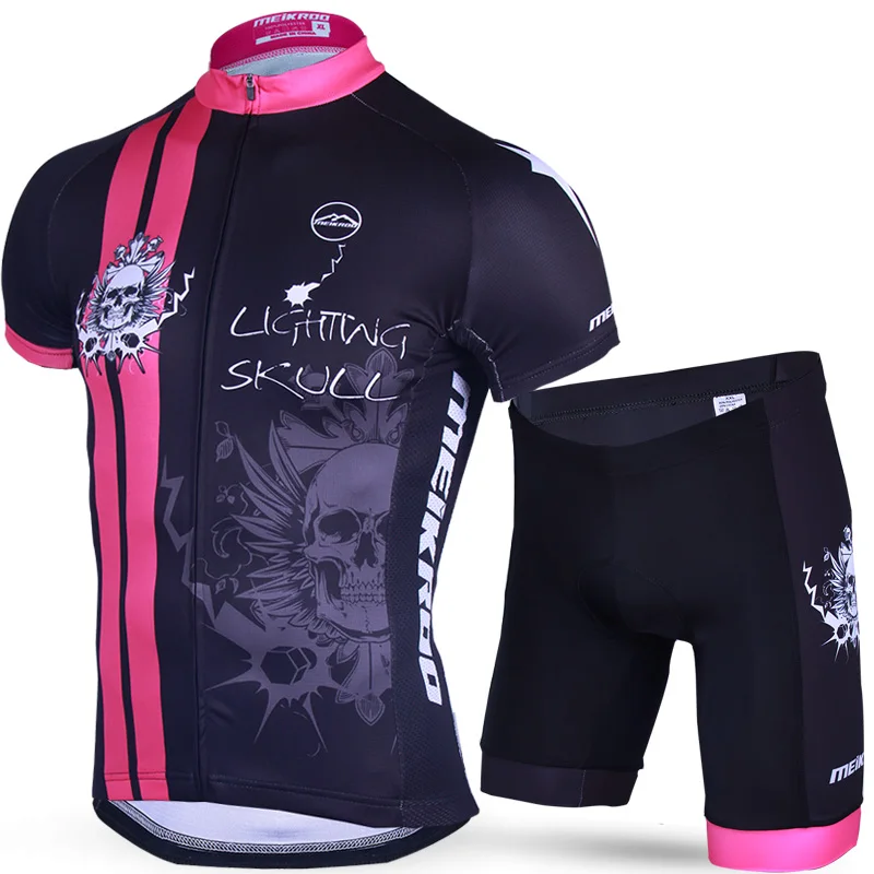 

Top summer short sleeve cycling Jersey mens 2017 pro team breathable Gel Padded short cycling clothings sets mountain sportswear
