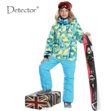 Детектор -30 градусов дети Верхняя одежда теплое пальто спортивный Лыжный костюм детская одежда устанавливает Водонепроницаемый Ветрозащитный мальчики куртки для 5-16 т