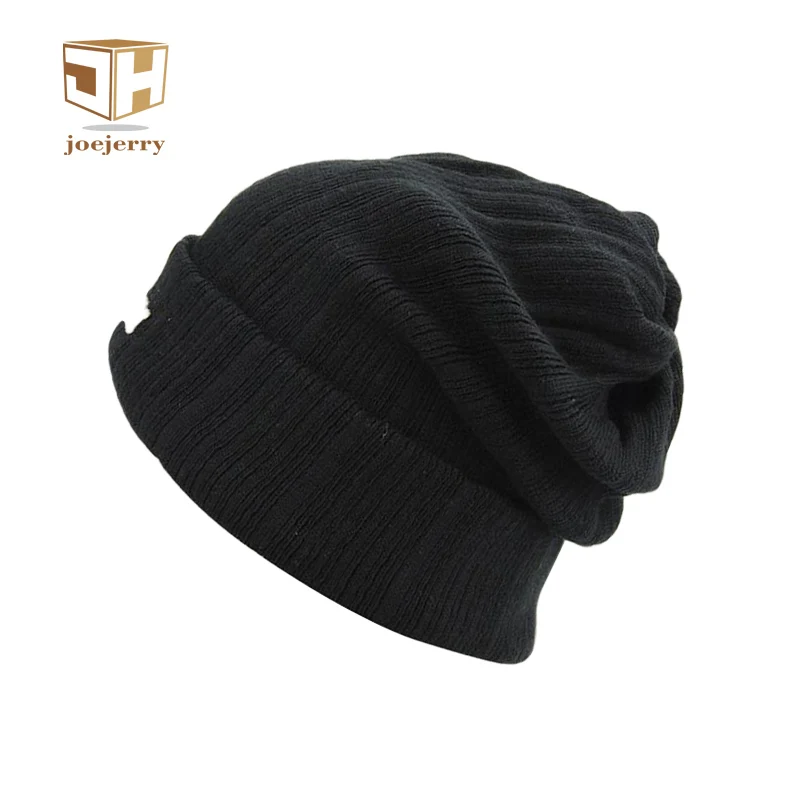 

joejerry Autumn Spring Beanies Hat Unisex Knitted Wool Skullies Casual Cap Solid Colors Grros Multifunction Scarf and Caps