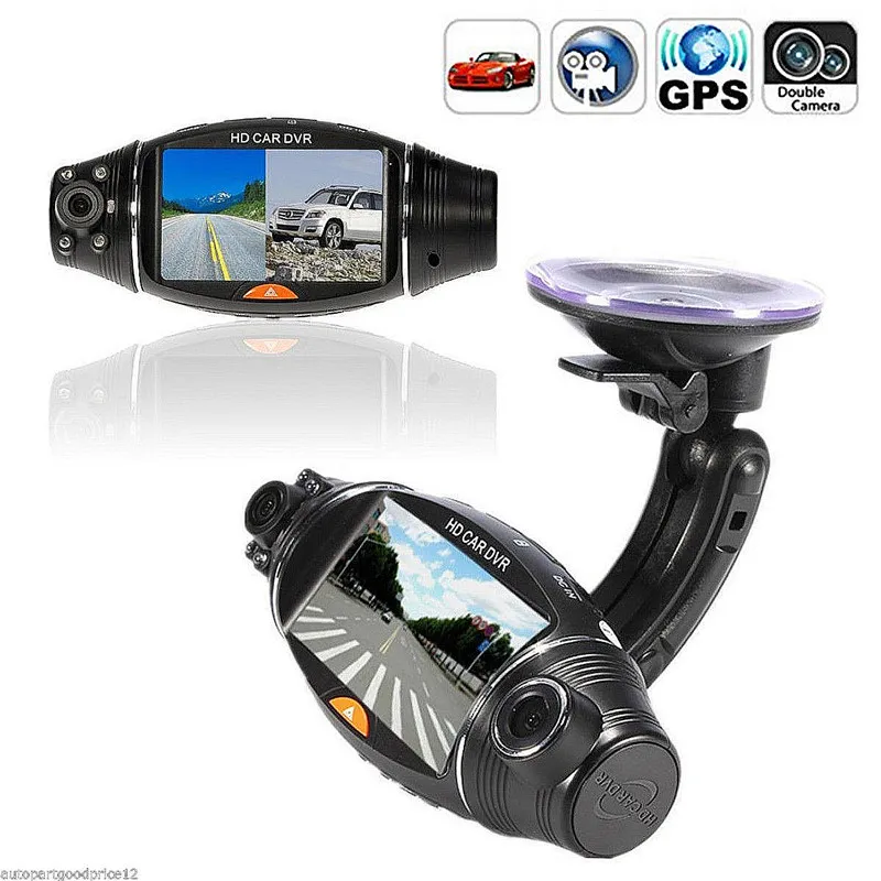 

R310 FHD Dual Lens 2.7" LCD Display HD 720P Portable Car Camera DVR Video Recorder With G-Sensor Car DVR
