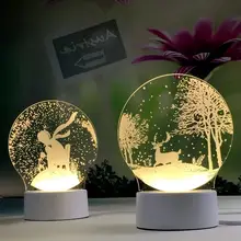 Ключ Переключатель Луна настольные лампы Lamparas De Mesa Рождество 3d ночник Deco Enfant ШАМБРЕ настольная лампа