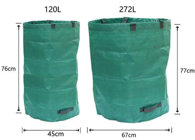 Мешок для садовых отходов 272 л высокопрочный полипропилен с одной стороны ламинирования 150 gms водостойкий хороший дизайн легко носить с собой
