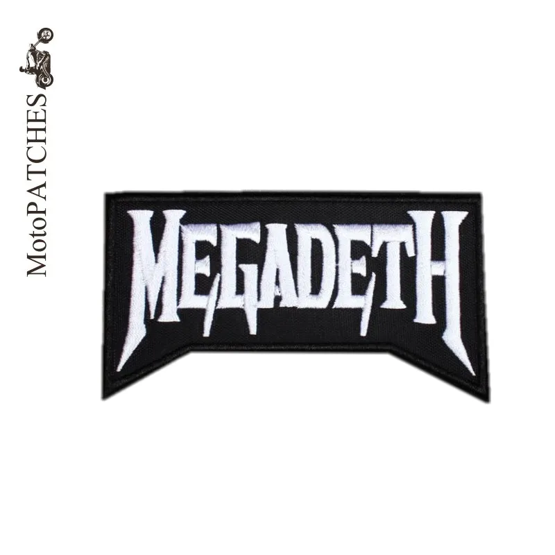 

MotoPATCHES Punk Megadeth Heavy Metal Music Patches For Clothes Embroidered Iron On Patches