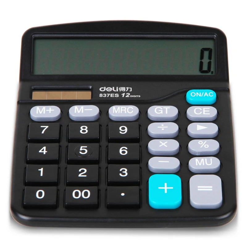 Brand New Genuine Desktop Dual Power General Purpose Calculator For Office Working Shipping No Battery