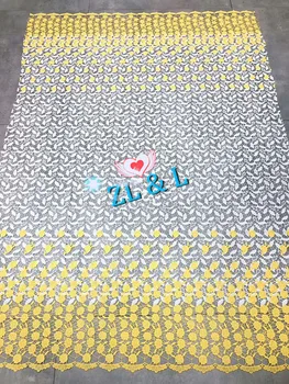 

Multicolor water soluble milk silk high quality lace fabric 60911 African Nigeria lace dress DIY sewing garment accessories