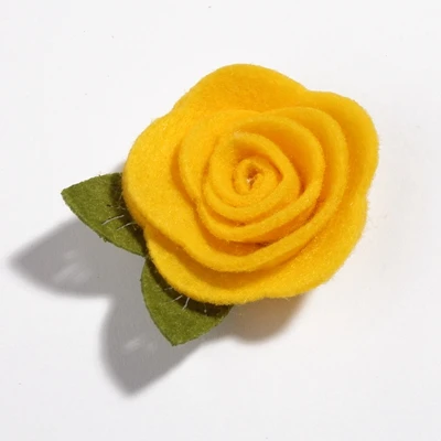 120 шт./лот 19 цветов милые розы нетканых материалов цветы из искусственной ткани с листьями для украшения свадьбы DIY декоративный венок - Цвет: R