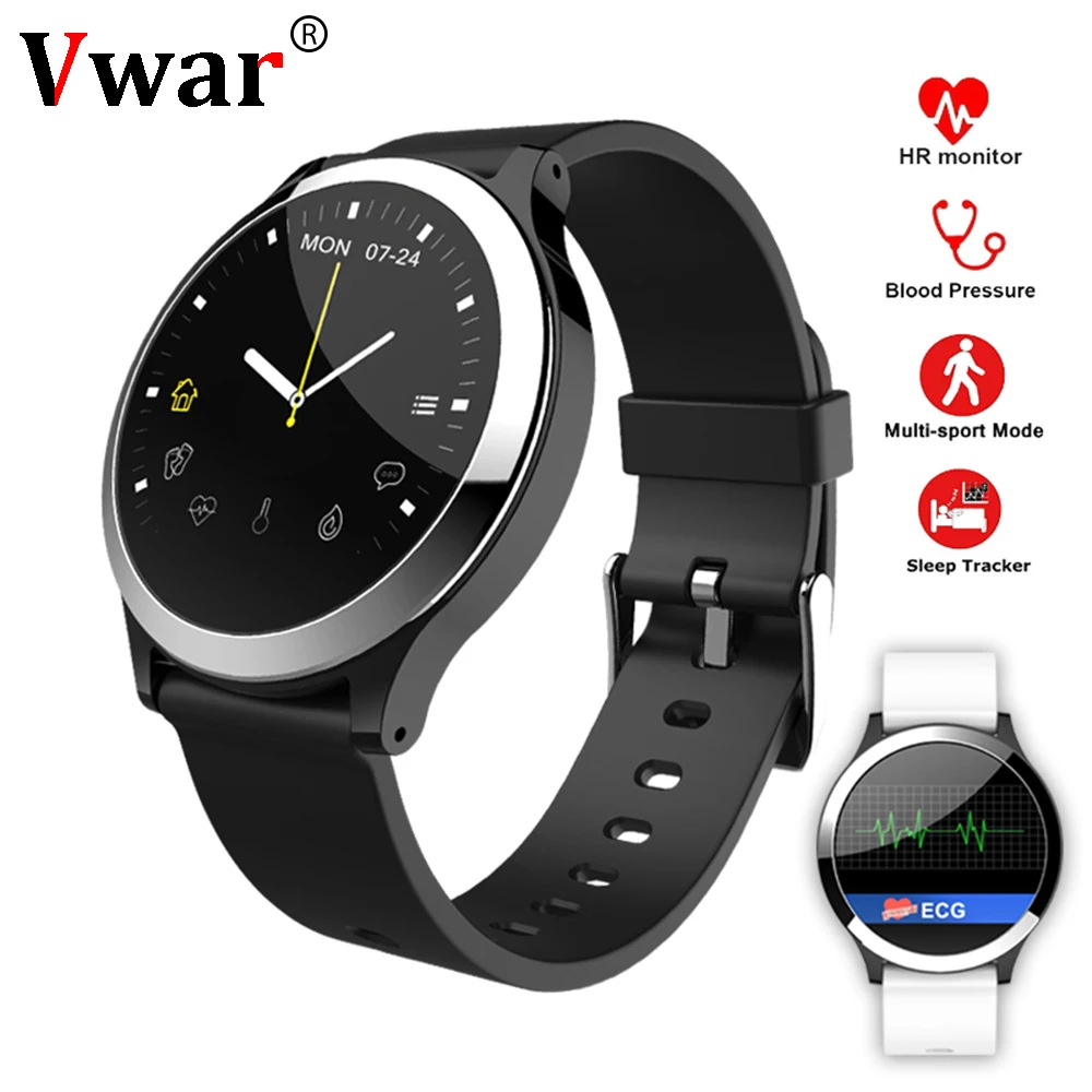 

Vwar B65 Bluetooth 4.0 Smart Watch ECG PPG Hear Rate Monitor Smart Watch IP67 Waterproof Smartwatch For IOS Android Phone