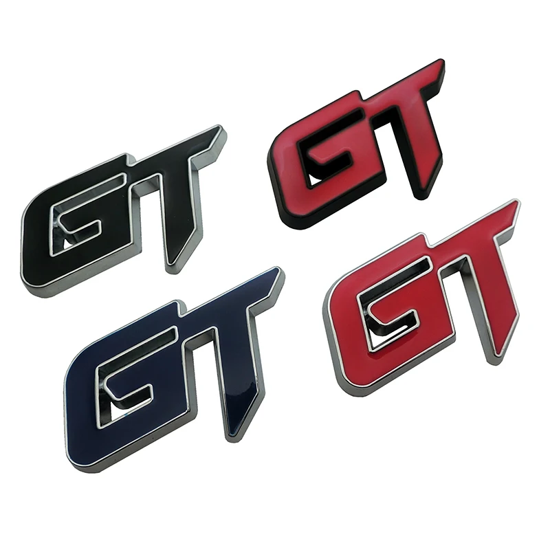 Автомобильный GT Logo 3D металлический Стикеры Авто эмблемы наклейки для KIA rio ceed sportage