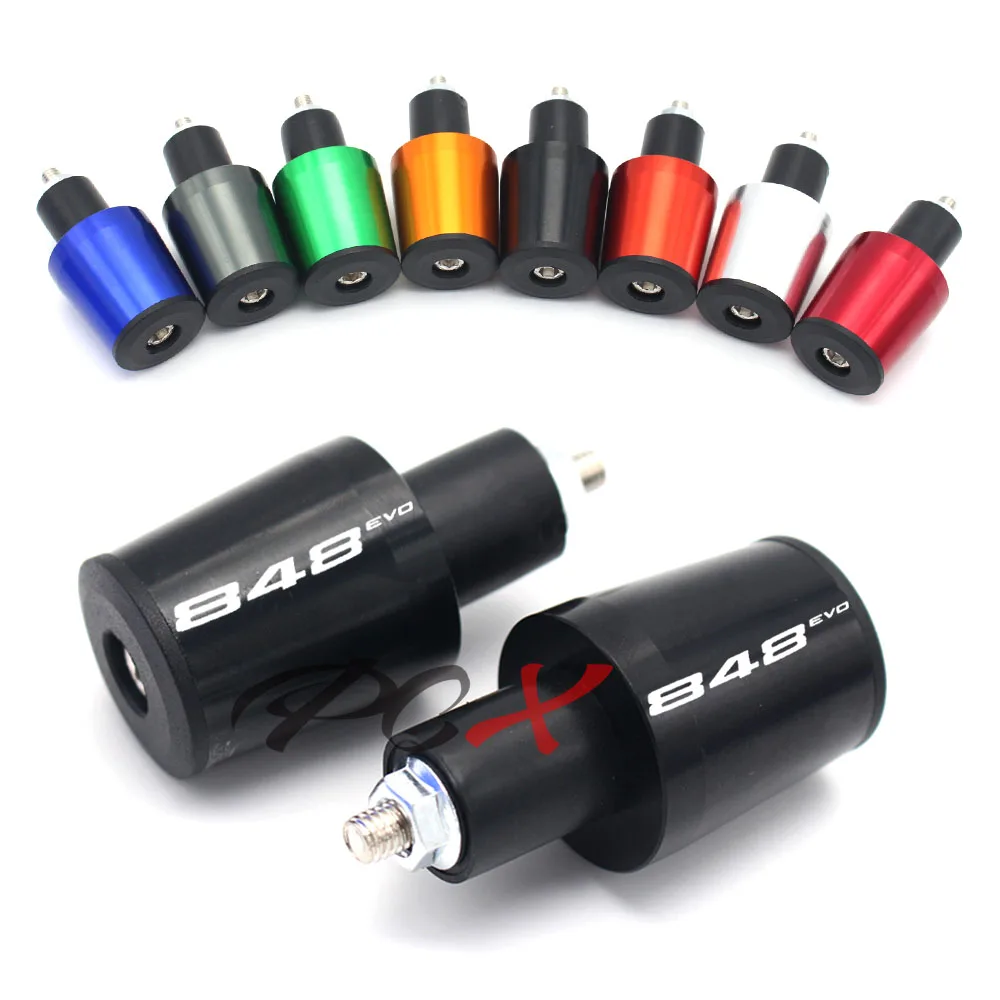 

For DUCATI 848 /EVO 2007-2013 Motorcycle Accessories 7/8'' 22MM Handlebar Grips Handle Bar Cap End Plugs