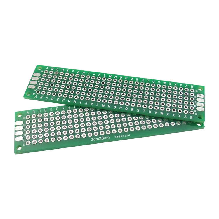 

10pcs Free shipping 100pcs/lot 2*8 universal board Double side Fr-4 PCB 2*8 HASL universal plate 2*8 test board