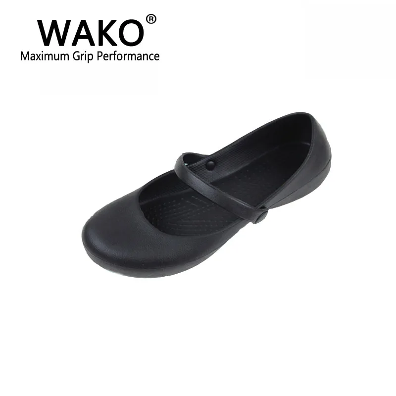Женские босоножки для шеф повара WAKO с ремешком маслонепроницаемая обувь