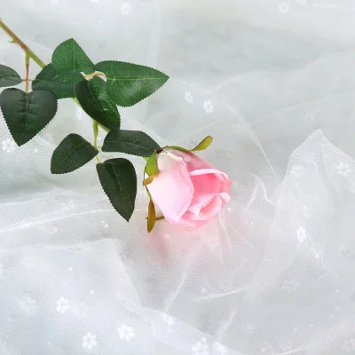 CHENCHENG 48 см искусственные розы поддельные розы сухоцветы шелковые цветы искусственные растения для украшения свадьбы декоративные цветы - Цвет: Gradient Pink Bud