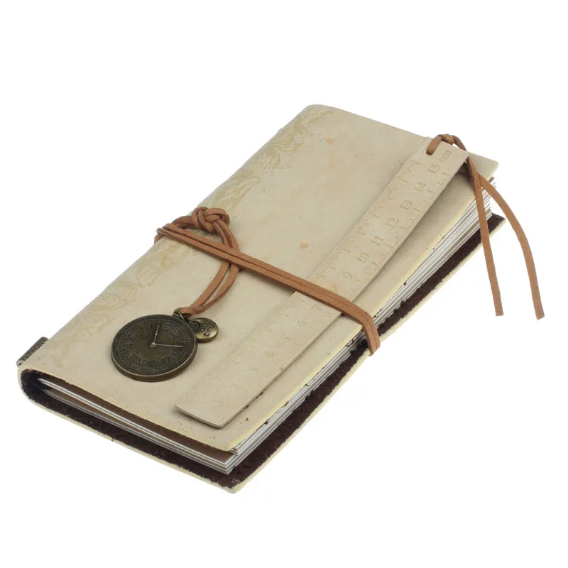 Retro Classic Vintage Leather Bound Blank Pages Journal