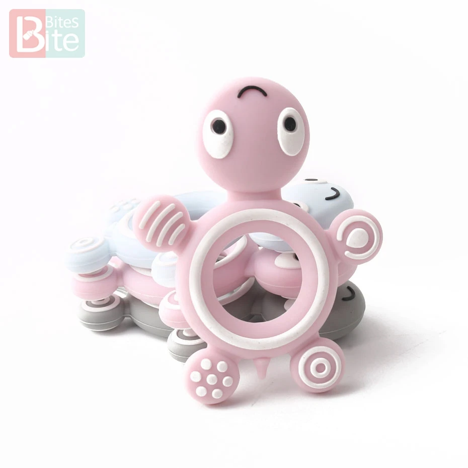 لدغة لدغات BPA 1 قطعة السلحفاة على شكل شحن سيليكون الخرز DIY الطفل إكسسوارات عقد مضغ التسنين الأسنان منتجات العناية جديد