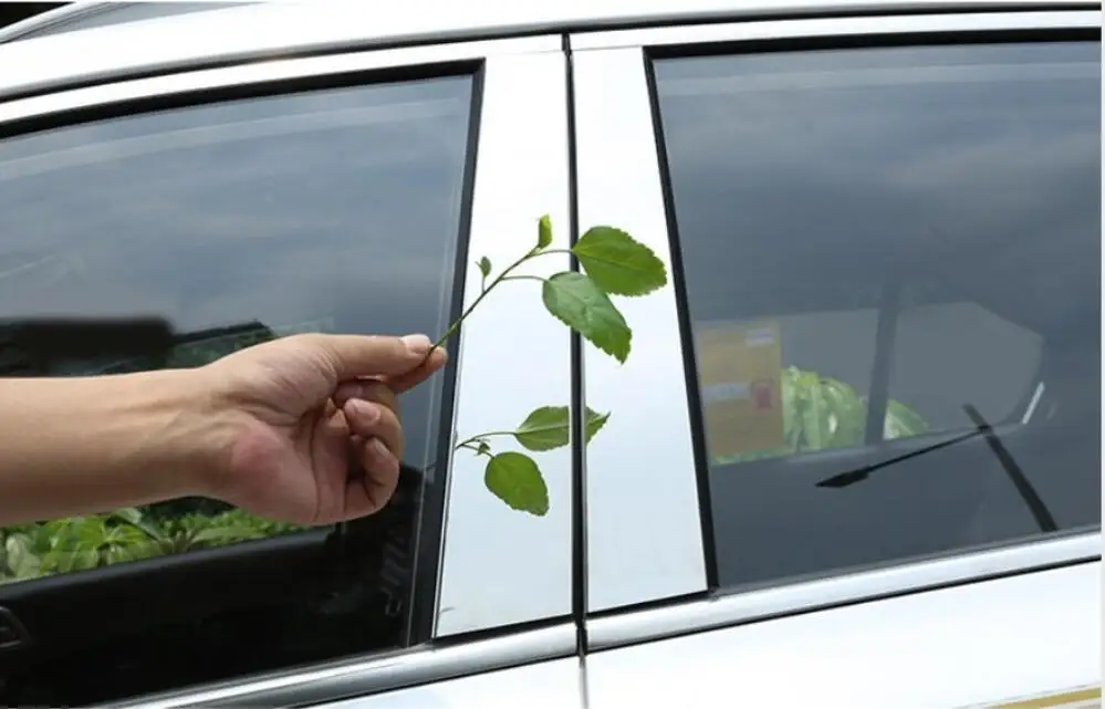 Для Kia Sportage QL- наклейка из нержавеющей стали на окна автомобиля крышка Центральная колонна отделка украшение блестки аксессуары
