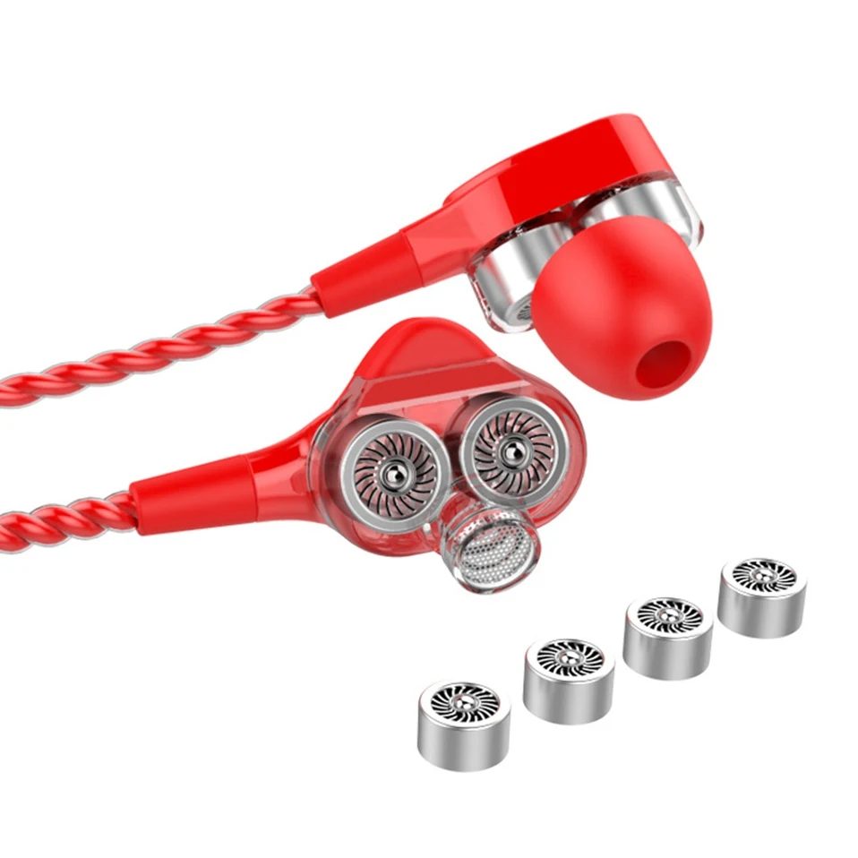 High Quality Ear Phones In Ear Headphones 3.5mm Wired Earphones Stereo Earbuds with Mic for Xiaomi iPhone PC Bass Sound Headset  (5)
