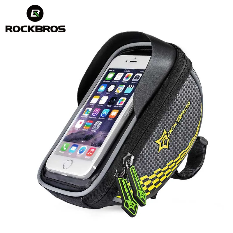 ROCKBROS водонепроницаемая сумка с сенсорным экраном 5 дюйма для велосипеда MTB
