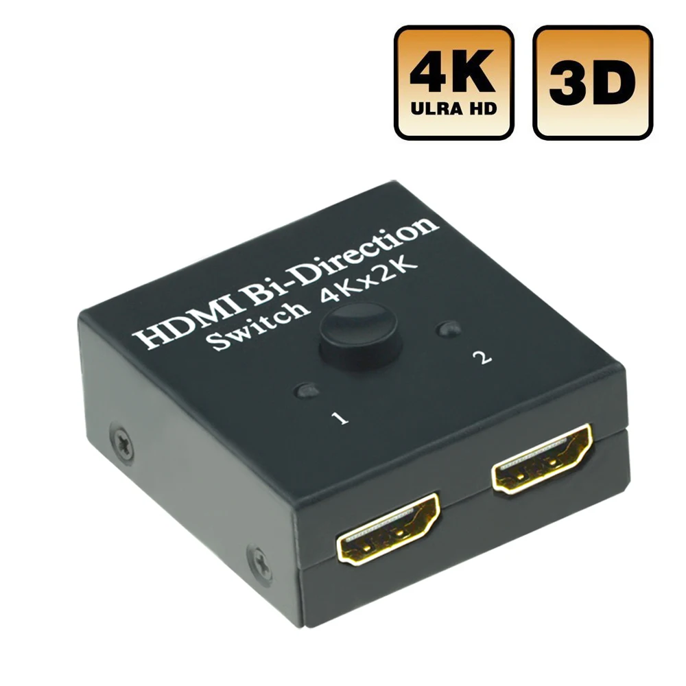 Quevinal HDMI переключатель 2X1 или сплиттер 1X2 двунаправленный с HDCP шагом 3D 4K * 2K 1080p|splitter