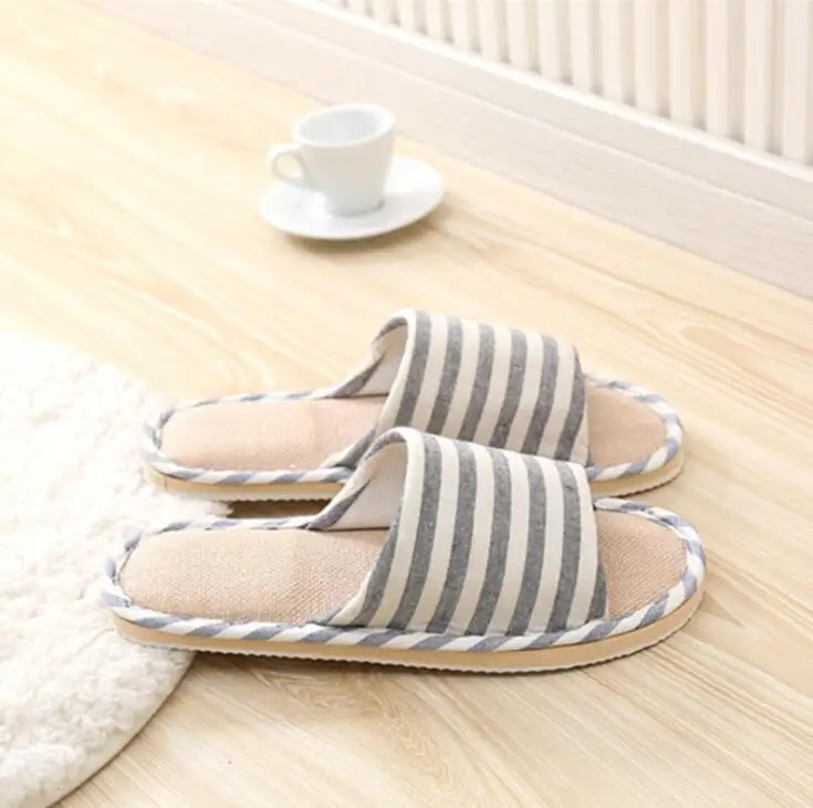 

2019 Men Slippers #TX343-351 Slippers Khaki Blue Cotton Slippers For Men Shoes High Quality Home Slippers